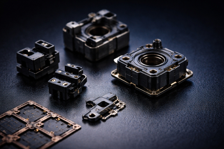 Lens holder and module structural component