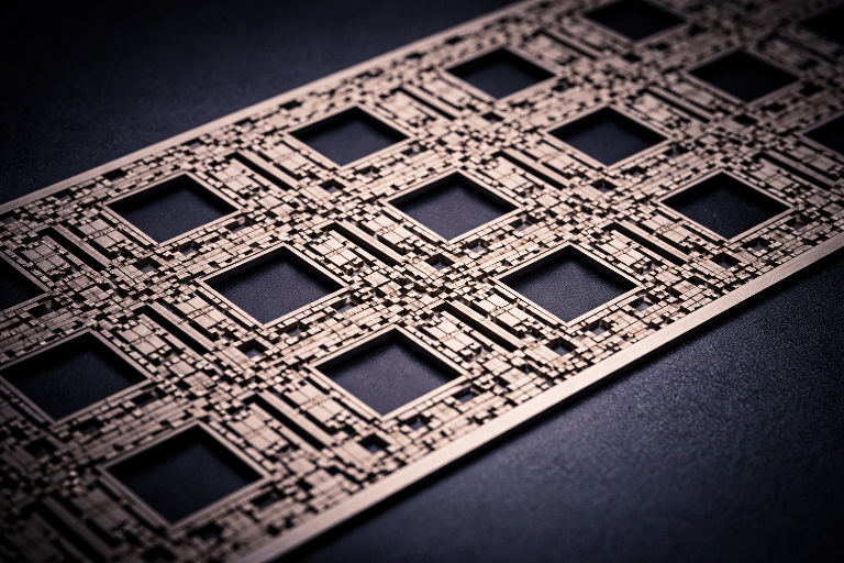 High-density precision stamped lead frame structure